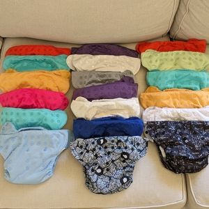 BumGenius Elemental All-in-One Organic Diapers Lot of 19